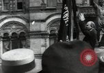 Image of Bolshevik leader Vladimir Lenin celebrated at Red Square Moscow Russia Soviet Union, 1917, second 44 stock footage video 65675056594