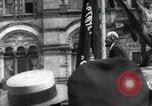 Image of Bolshevik leader Vladimir Lenin celebrated at Red Square Moscow Russia Soviet Union, 1917, second 48 stock footage video 65675056594