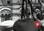 Image of Bolshevik leader Vladimir Lenin celebrated at Red Square Moscow Russia Soviet Union, 1917, second 49 stock footage video 65675056594