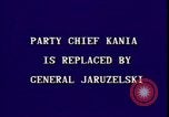 Standbild Erklärung des Kriegsrechts in Polen 1981 Polen, 1981, aus Sekunde 3 historischem Filmmaterial Videoclip 65675056617
