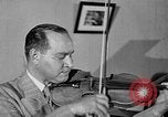 Image of David Fyodorovich Oistrakh  playing violin Moscow Russia Soviet Union, 1946, second 11 stock footage video 65675056632