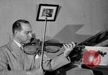 Image of David Fyodorovich Oistrakh  playing violin Moscow Russia Soviet Union, 1946, second 15 stock footage video 65675056632