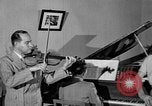Image of David Fyodorovich Oistrakh  playing violin Moscow Russia Soviet Union, 1946, second 18 stock footage video 65675056632