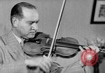 Image of David Fyodorovich Oistrakh  playing violin Moscow Russia Soviet Union, 1946, second 36 stock footage video 65675056632