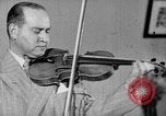 Image of David Fyodorovich Oistrakh  playing violin Moscow Russia Soviet Union, 1946, second 40 stock footage video 65675056632