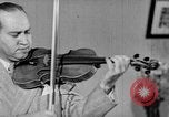 Image of David Fyodorovich Oistrakh  playing violin Moscow Russia Soviet Union, 1946, second 41 stock footage video 65675056632