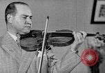 Image of David Fyodorovich Oistrakh  playing violin Moscow Russia Soviet Union, 1946, second 43 stock footage video 65675056632