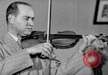 Image of David Fyodorovich Oistrakh  playing violin Moscow Russia Soviet Union, 1946, second 44 stock footage video 65675056632