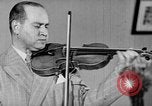 Image of David Fyodorovich Oistrakh  playing violin Moscow Russia Soviet Union, 1946, second 45 stock footage video 65675056632