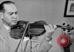 Image of David Fyodorovich Oistrakh  playing violin Moscow Russia Soviet Union, 1946, second 46 stock footage video 65675056632