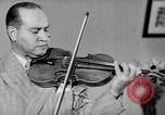 Image of David Fyodorovich Oistrakh  playing violin Moscow Russia Soviet Union, 1946, second 48 stock footage video 65675056632