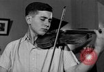 Image of David Fyodorovich Oistrakh  playing violin Moscow Russia Soviet Union, 1946, second 50 stock footage video 65675056632