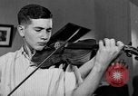 Image of David Fyodorovich Oistrakh  playing violin Moscow Russia Soviet Union, 1946, second 61 stock footage video 65675056632
