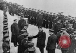 Image of King George and party on USS New York BB-34 Atlantic Ocean, 1918, second 19 stock footage video 65675056635