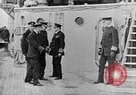 Image of King George and party on USS New York BB-34 Atlantic Ocean, 1918, second 30 stock footage video 65675056635