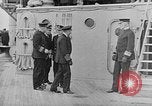 Image of King George and party on USS New York BB-34 Atlantic Ocean, 1918, second 31 stock footage video 65675056635