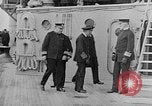 Image of King George and party on USS New York BB-34 Atlantic Ocean, 1918, second 32 stock footage video 65675056635