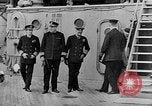 Image of King George and party on USS New York BB-34 Atlantic Ocean, 1918, second 33 stock footage video 65675056635