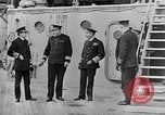 Image of King George and party on USS New York BB-34 Atlantic Ocean, 1918, second 35 stock footage video 65675056635