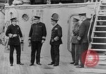 Image of King George and party on USS New York BB-34 Atlantic Ocean, 1918, second 36 stock footage video 65675056635