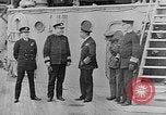 Image of King George and party on USS New York BB-34 Atlantic Ocean, 1918, second 37 stock footage video 65675056635