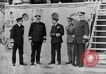 Image of King George and party on USS New York BB-34 Atlantic Ocean, 1918, second 39 stock footage video 65675056635