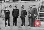 Image of King George and party on USS New York BB-34 Atlantic Ocean, 1918, second 40 stock footage video 65675056635