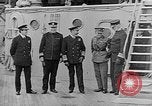 Image of King George and party on USS New York BB-34 Atlantic Ocean, 1918, second 42 stock footage video 65675056635