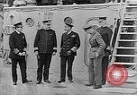 Image of King George and party on USS New York BB-34 Atlantic Ocean, 1918, second 43 stock footage video 65675056635