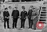 Image of King George and party on USS New York BB-34 Atlantic Ocean, 1918, second 44 stock footage video 65675056635