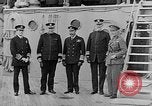 Image of King George and party on USS New York BB-34 Atlantic Ocean, 1918, second 46 stock footage video 65675056635