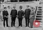 Image of King George and party on USS New York BB-34 Atlantic Ocean, 1918, second 47 stock footage video 65675056635