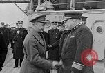Image of King George and party on USS New York BB-34 Atlantic Ocean, 1918, second 52 stock footage video 65675056635