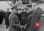 Image of King George and party on USS New York BB-34 Atlantic Ocean, 1918, second 53 stock footage video 65675056635