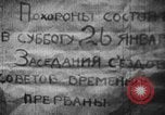 Image of Vladimir Lenin's death Moscow Russia Soviet Union, 1924, second 5 stock footage video 65675056667