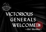 Image of Army Generals return Los Angeles California USA, 1945, second 5 stock footage video 65675056674