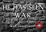 Image of He Has Seen War United States USA, 1944, second 19 stock footage video 65675056744