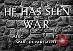 Image of He Has Seen War United States USA, 1944, second 20 stock footage video 65675056744