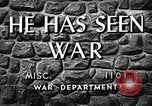 Image of He Has Seen War United States USA, 1944, second 23 stock footage video 65675056744
