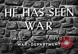 Image of He Has Seen War United States USA, 1944, second 24 stock footage video 65675056744
