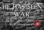 Image of He Has Seen War United States USA, 1944, second 26 stock footage video 65675056744