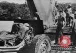 Image of US Soldiers labor and haul equipment Pacific Theater, 1944, second 39 stock footage video 65675056745
