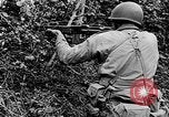 Image of US Army soldiers and Marines in combat World War 2 Pacific Theater, 1944, second 10 stock footage video 65675056746