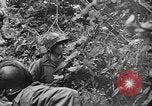 Image of US Army soldiers and Marines in combat World War 2 Pacific Theater, 1944, second 16 stock footage video 65675056746