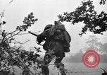 Image of US Army soldiers and Marines in combat World War 2 Pacific Theater, 1944, second 18 stock footage video 65675056746