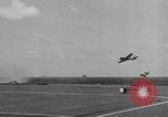 Image of Kamikaze aircraft attacking US ships World War 2 Pacific Ocean, 1944, second 7 stock footage video 65675056747