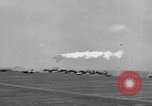 Image of Kamikaze aircraft attacking US ships World War 2 Pacific Ocean, 1944, second 9 stock footage video 65675056747