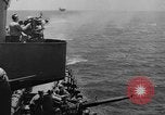 Image of Kamikaze aircraft attacking US ships World War 2 Pacific Ocean, 1944, second 18 stock footage video 65675056747