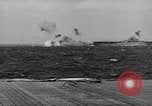 Image of Kamikaze aircraft attacking US ships World War 2 Pacific Ocean, 1944, second 21 stock footage video 65675056747