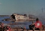 Image of Accidental fire consumes LSTs at Pearl Harbor Oahu Hawaii USA, 1944, second 28 stock footage video 65675056759